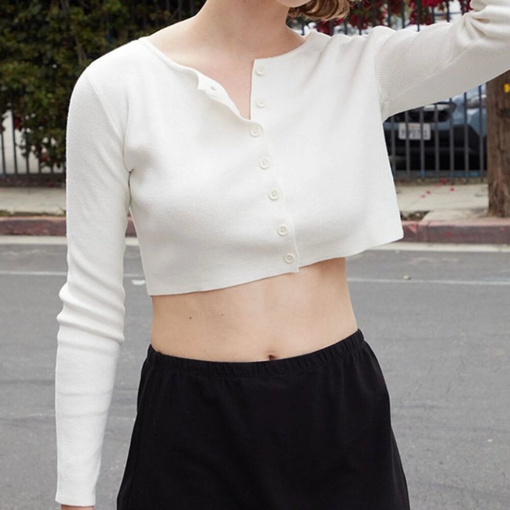 PacSun: John Galt White Athelia Cardigan